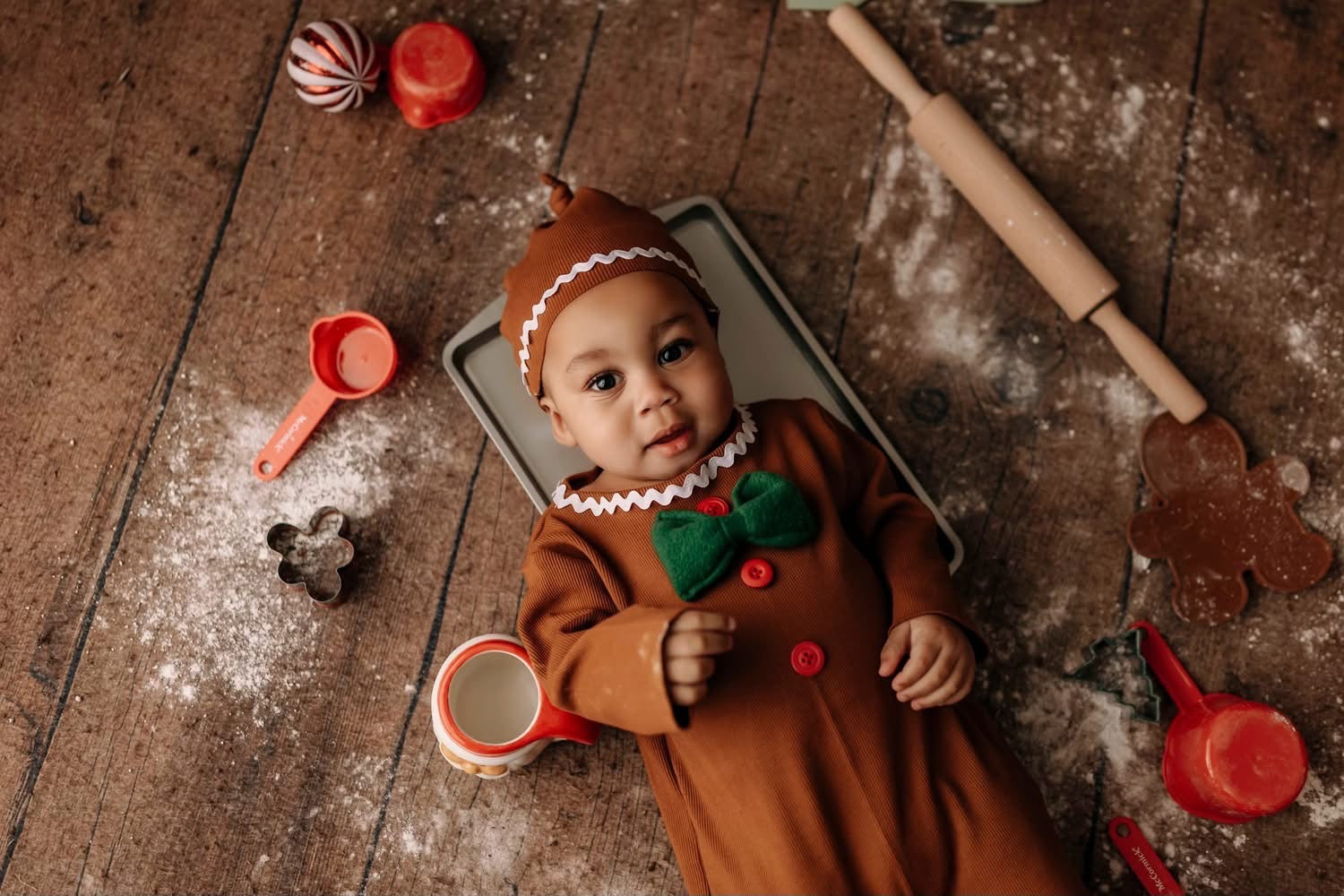 Gingerbread Romper Set