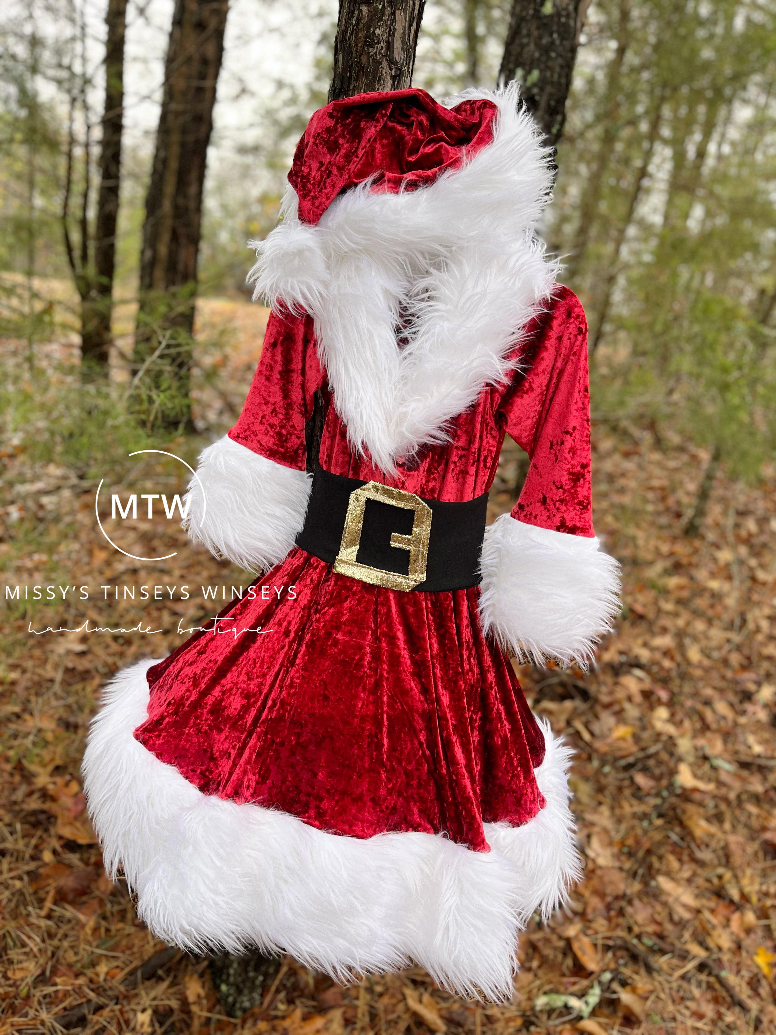 Women's Santa Dress – Missy's Tinsey Winseys - Main Image