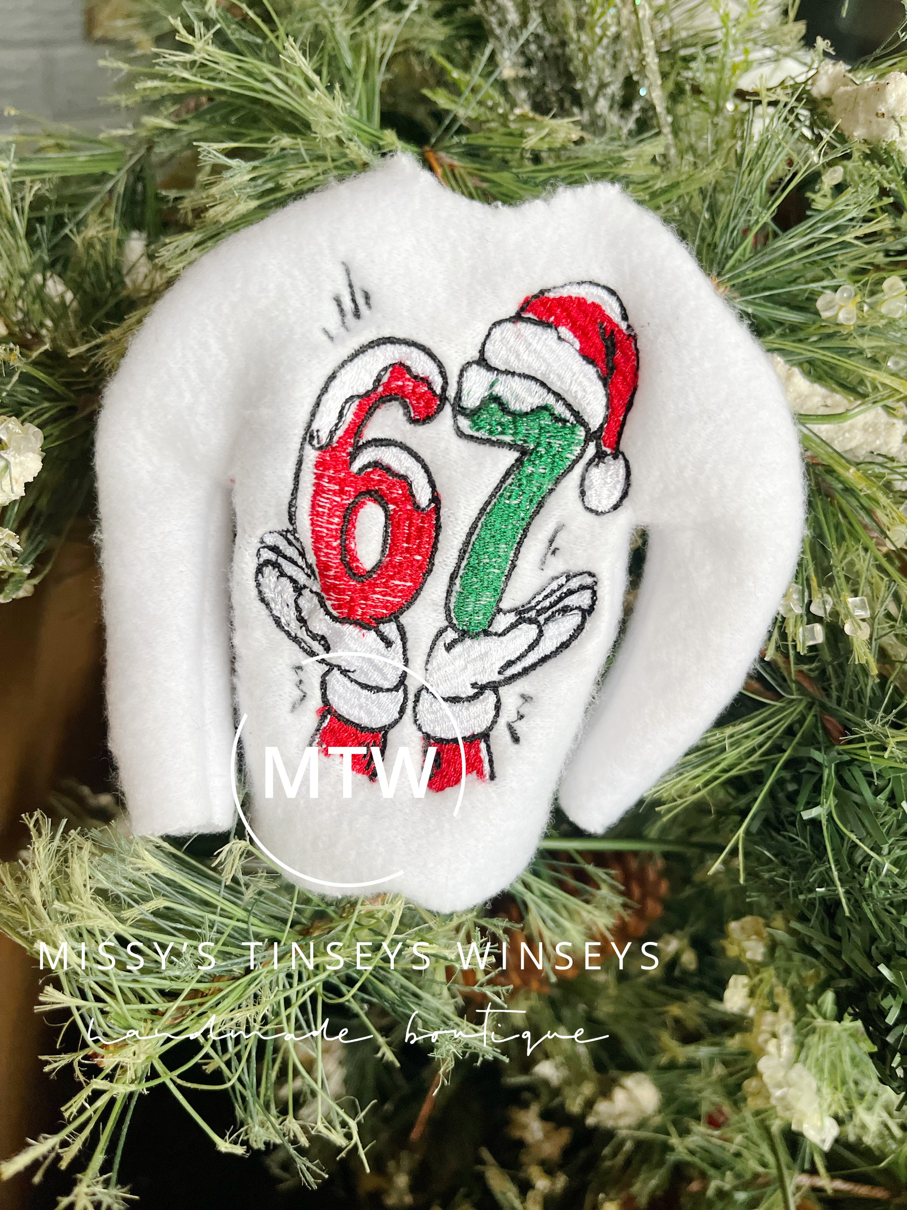 Santa’s Helper Six Seven Sweater