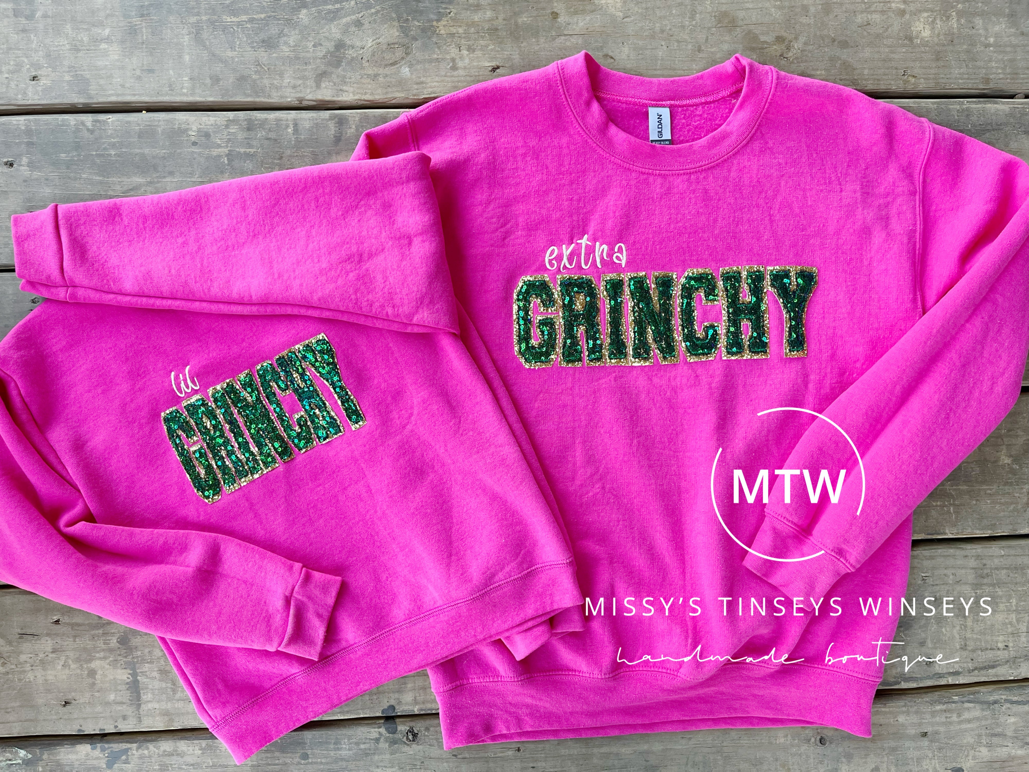Lil Grinchy Girls Crewneck Sweatshirt