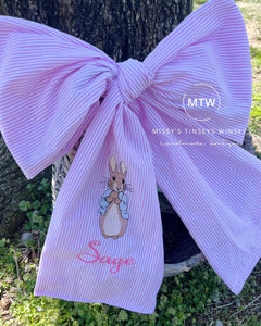 Personalized Basket Bow