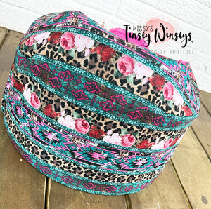 Serape Leopard Floral Bumbo Seat Cover