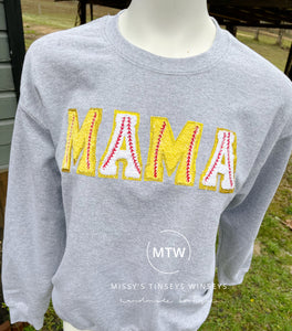 Mix Ball Mama  Crewneck Sweatshirt