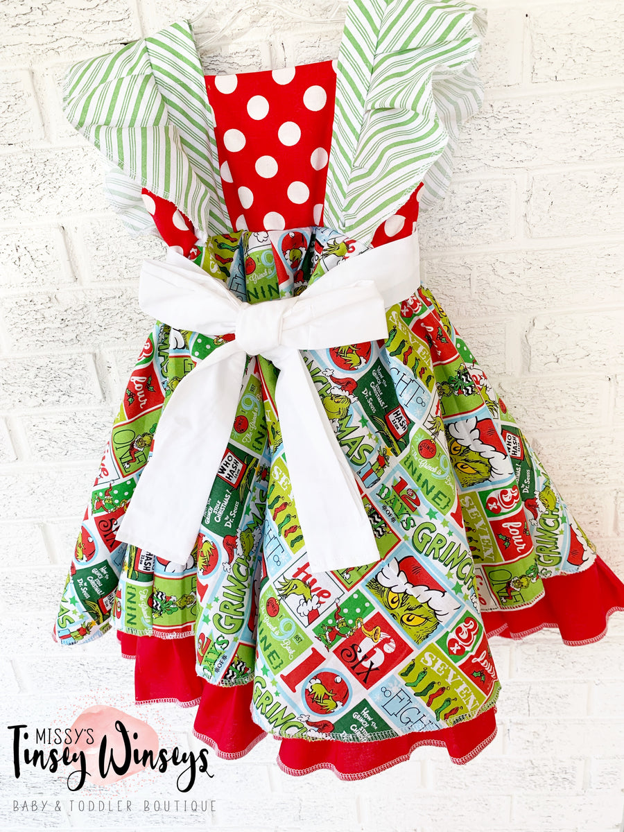 Fun Ruffled Christmas Dress – Missy’s Tinsey Winseys