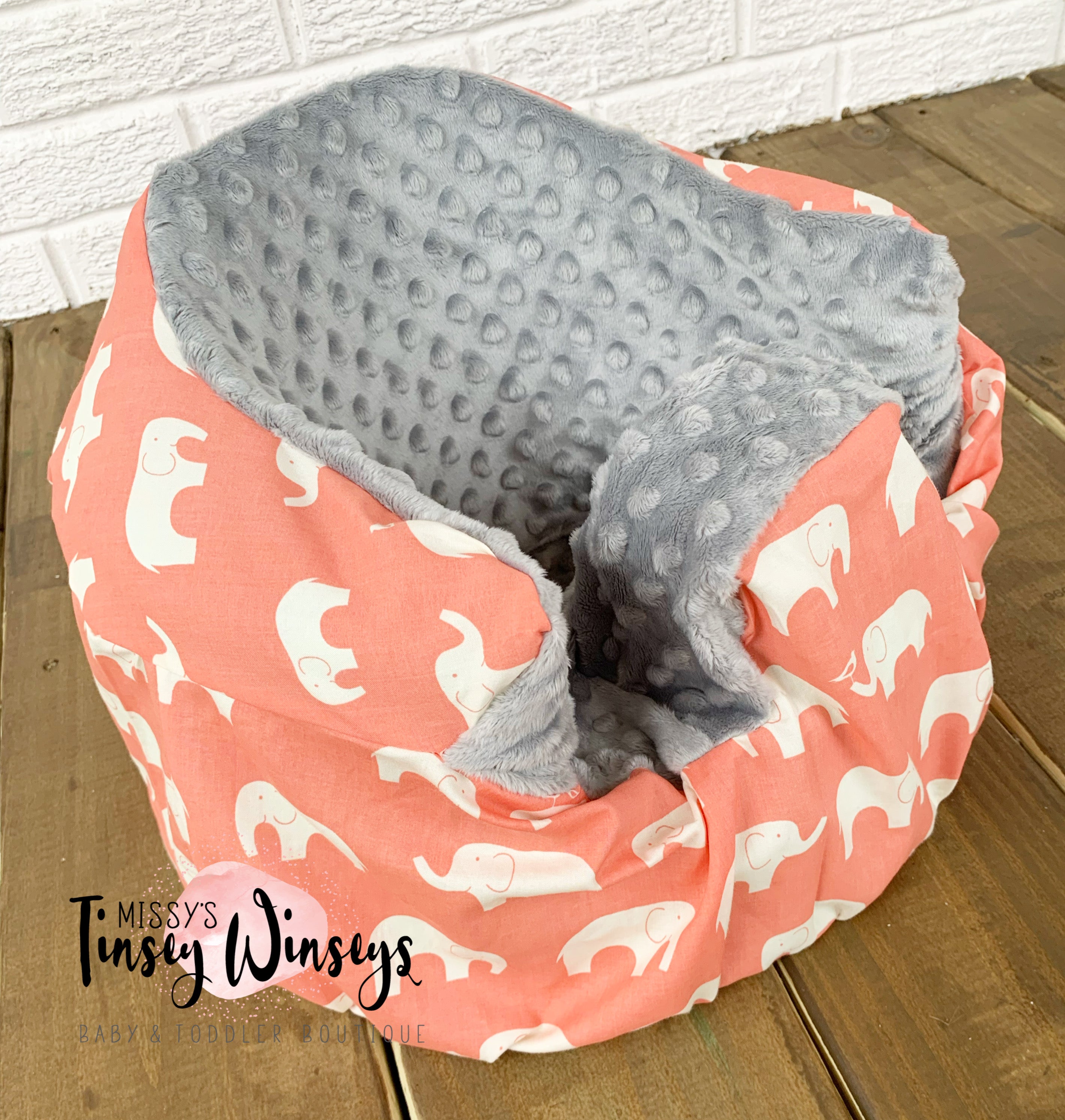 Coral Bumbo Seat Cover