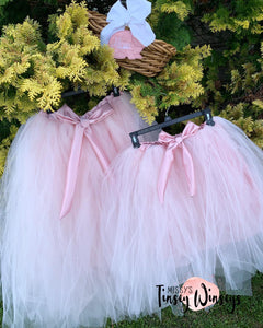 Mommy & Me Blush Tulle Skirts